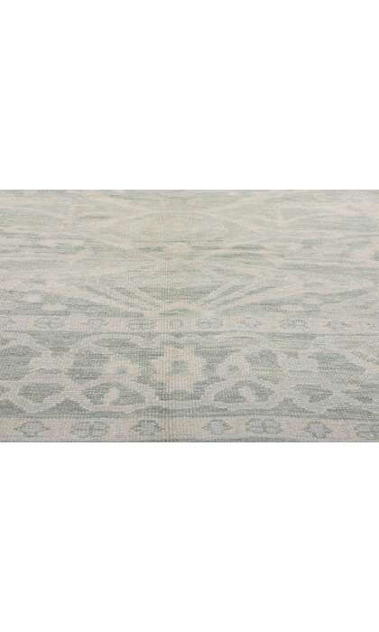 8 x 10 Modern Light Green Turkish Oushak Rug 54005
