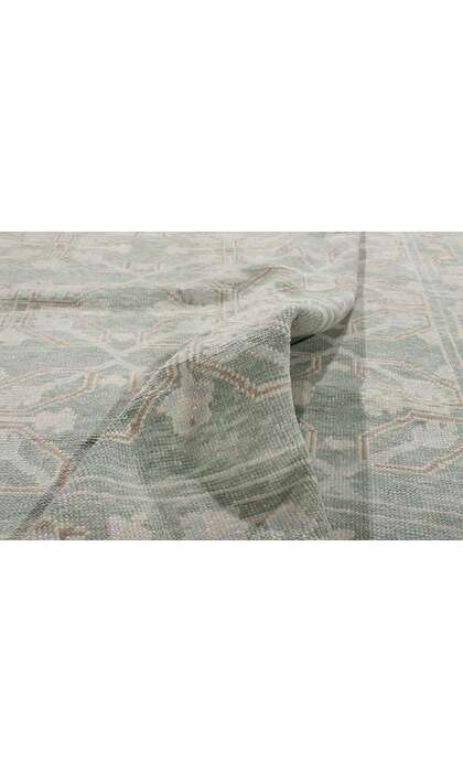 8 x 10 Light Green Turkish Oushak Rug 54006