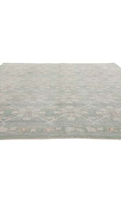 8 x 10 Light Green Turkish Oushak Rug 54006