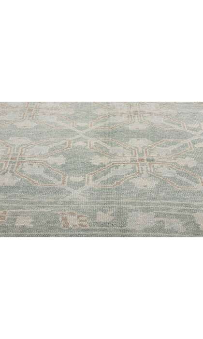 8 x 10 Light Green Turkish Oushak Rug 54006