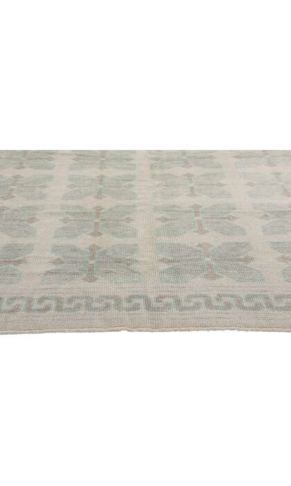 8 x 9 Modern Light Green Turkish Oushak Rug 54007