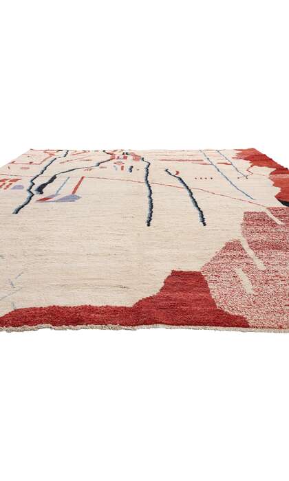 10 x 14 Modern Brutalist Dreamscape Moroccan Rug 81015