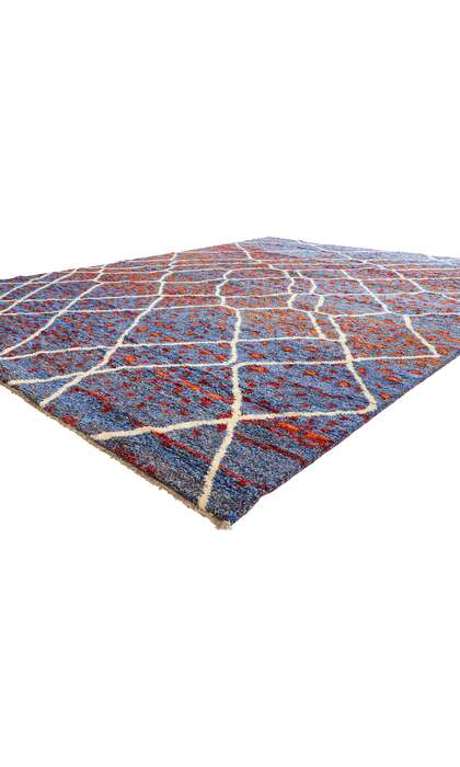 10 x 14 Modern Abstract Moroccan Rug 80484