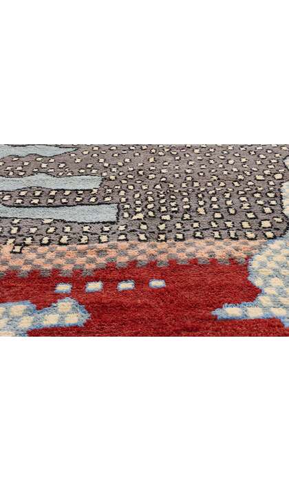 10 x 14 Modern Abstract Moroccan Rug 80644