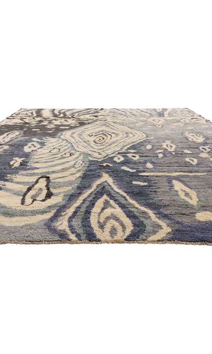 10 x 14 Modern Abstract Moroccan Rug 80475
