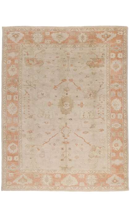 10 x 14 Vintage-Inspired Oushak Rug 30108