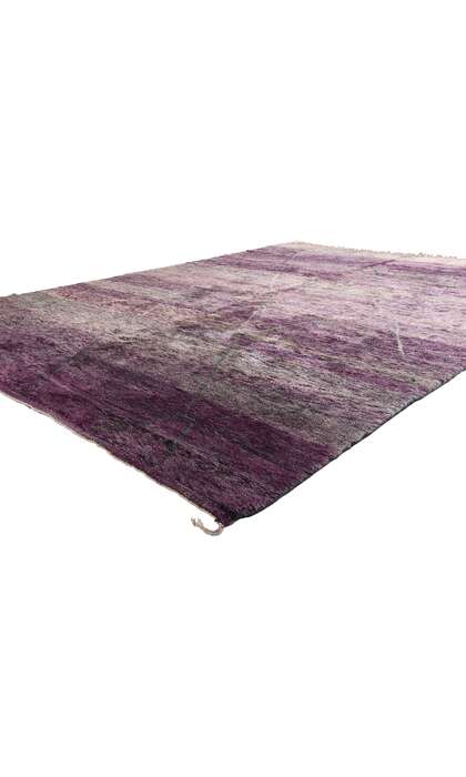 10 x 14 Modern Purple Beni Mrirt Moroccan Rug 20524