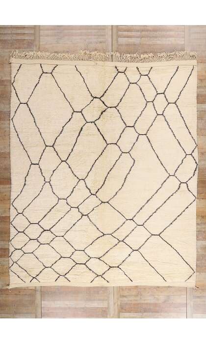 10 x 12 Organic Modern Beni Mrirt Moroccan Rug 21097