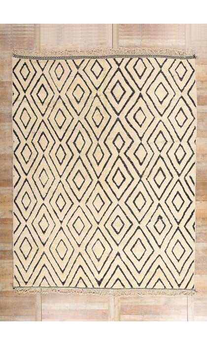 10 x 12 Organic Modern Beni Mrirt Moroccan Rug 21158
