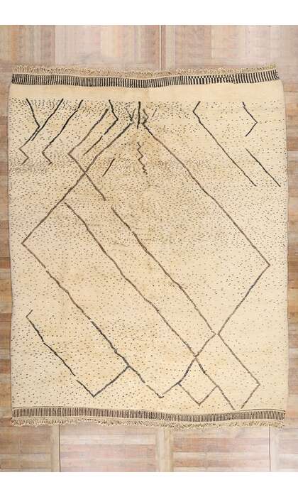 11 x 12 Organic Modern Beni Mrirt Moroccan Rug 21152