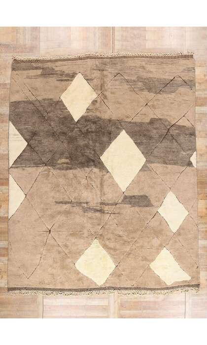 11 x 13 Organic Modern Beni Mrirt Moroccan Rug 21161