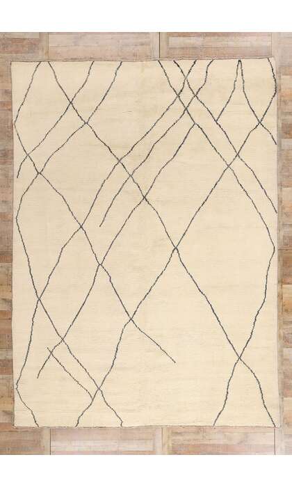 10 x 13 Large Organic Modern Moroccan Rug 80698