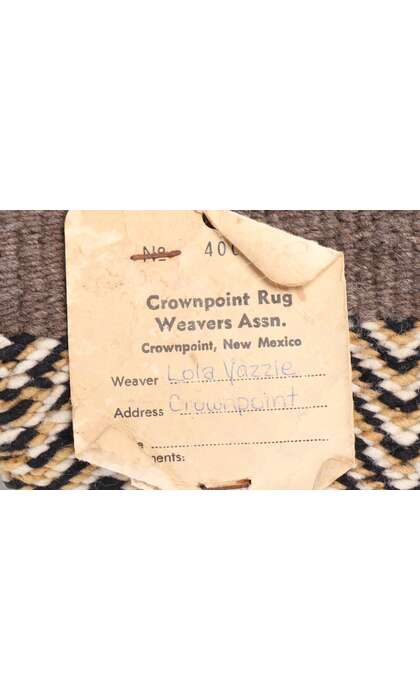 2 x 3 Vintage Crownpoint Navajo Rug 79236