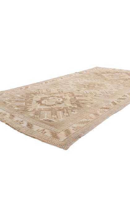 5 x 11 Vintage Earth-Tone Turkish Kars Rug 53715