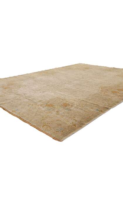 7 x 10 Vintage Turkish Oushak Rug 77707