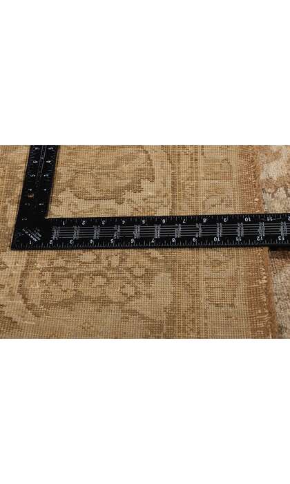 10 x 13 Vintage Earth-Tone Persian Tabriz Rug 75889