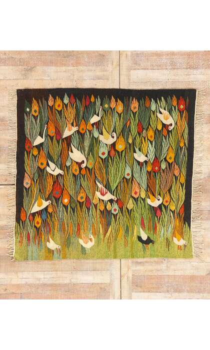 5 x 6 Vintage Egyptian Kilim Tapestry Rug 79264