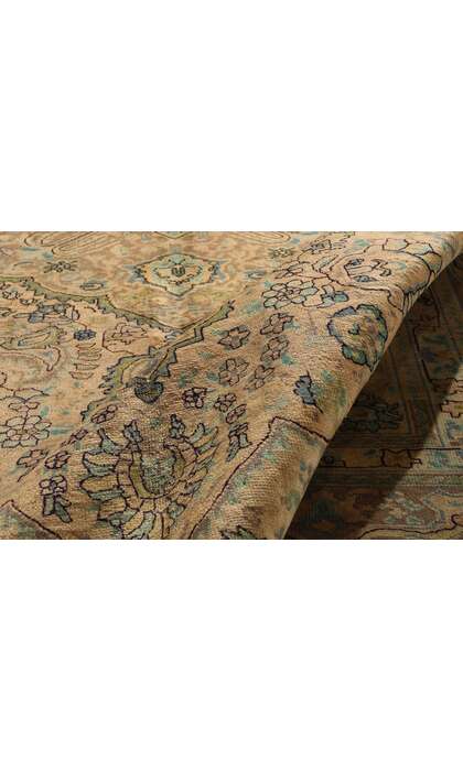 10 x 12 Vintage Persian Tabriz Rug 76542