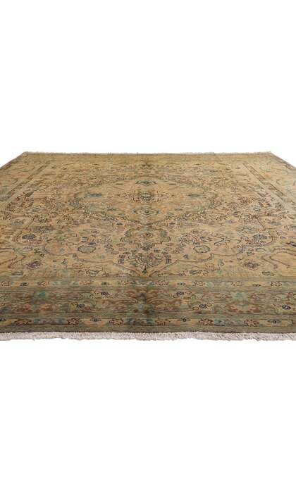 10 x 12 Vintage Persian Tabriz Rug 76542