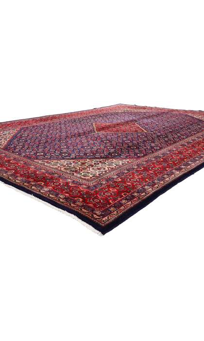 10 x 13 Vintage Persian Hamadan Rug 77149