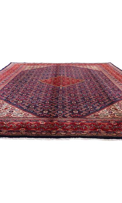 10 x 13 Vintage Persian Hamadan Rug 77149