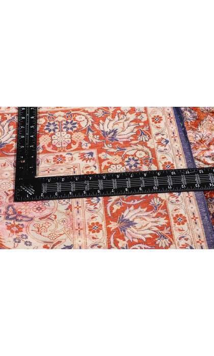 4 x 6 Vintage Persian Silk Qum Rug 79243