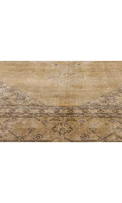 10 x 12 Distressed Vintage Persian Tabriz Rug 80309