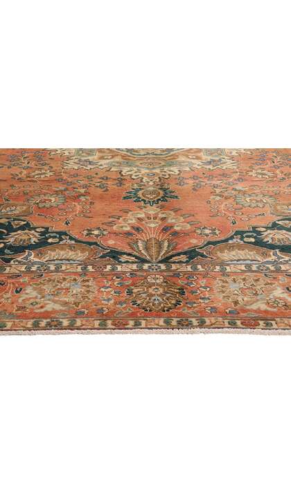 10 x 12 Vintage Persian Tabriz Rug 75586