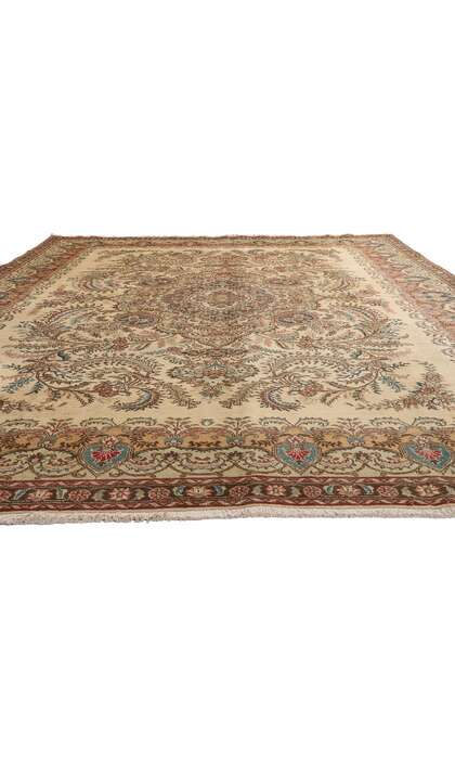 10 x 13 Vintage Persian Tabriz Rug 76285