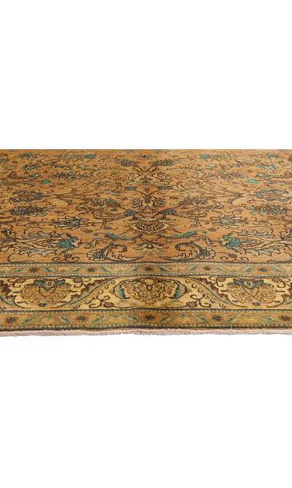 10 x 13 Vintage Persian Tabriz Rug 76328