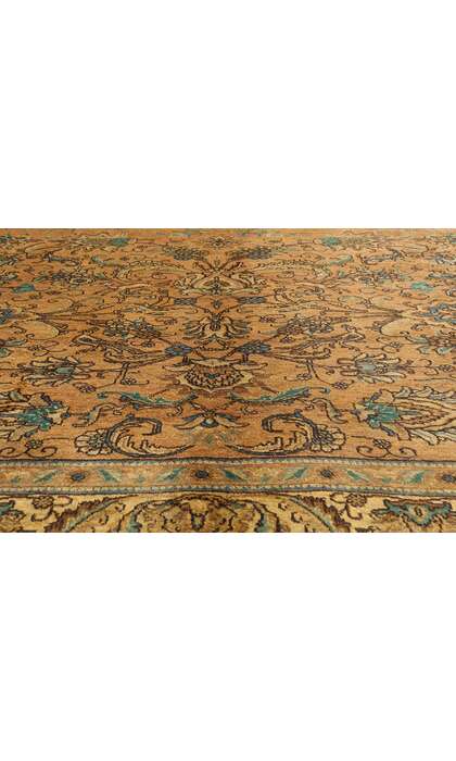 10 x 13 Vintage Persian Tabriz Rug 76328