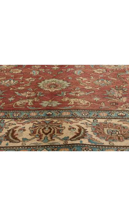 10 x 13 Vintage Persian Tabriz Hunting Rug 76286
