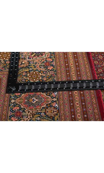 10 x 13 Vintage Persian Mahi Tabriz Rug 76693