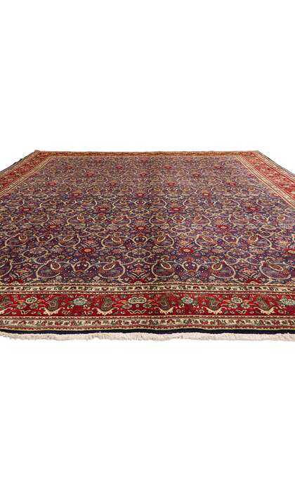 10 x 13 Vintage Persian Tabriz Rug 76331
