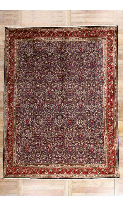 10 x 13 Vintage Persian Tabriz Rug 76331