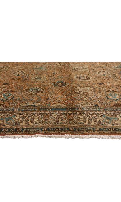 10 x 13 Vintage Persian Tabriz Rug 75603