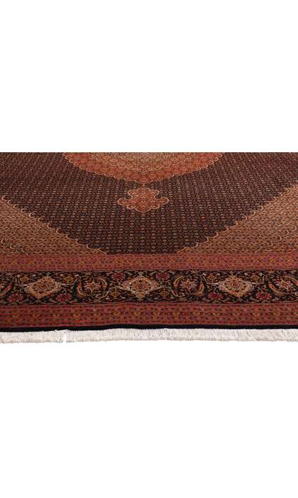 10 x 13 Vintage Persian Mahi Tabriz Rug 76980