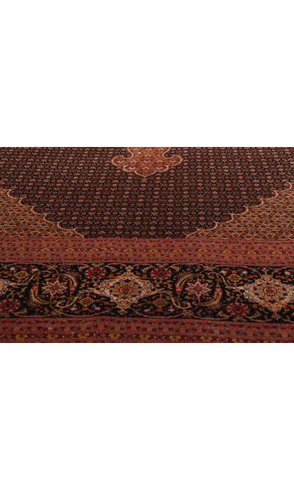 10 x 13 Vintage Persian Mahi Tabriz Rug 76980