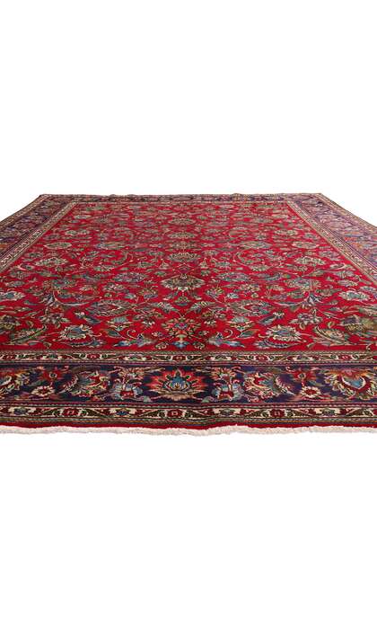 10 x 13 VintageRed Persian Tabriz Rug 76262