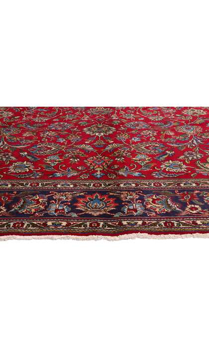 10 x 13 VintageRed Persian Tabriz Rug 76262