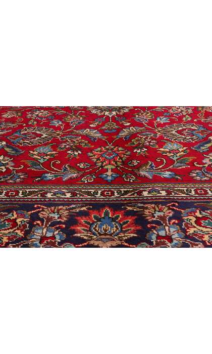 10 x 13 VintageRed Persian Tabriz Rug 76262