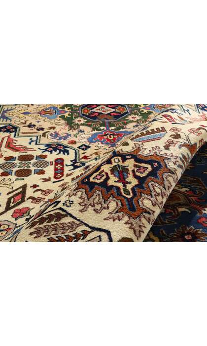 9 x 13 Vintage Persian Tabriz Rug 71755