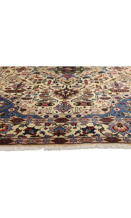 9 x 13 Vintage Persian Tabriz Rug 71755