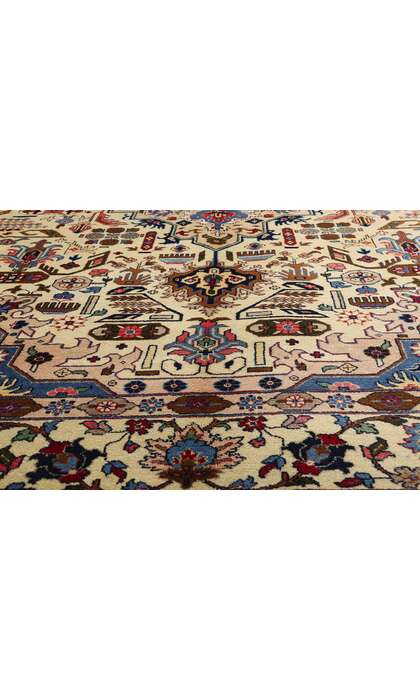 9 x 13 Vintage Persian Tabriz Rug 71755