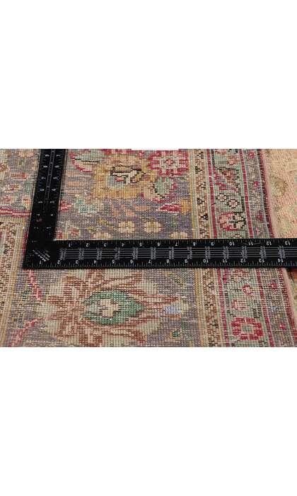 10 x 13 Vintage Pink Persian Tabriz Rug 76446