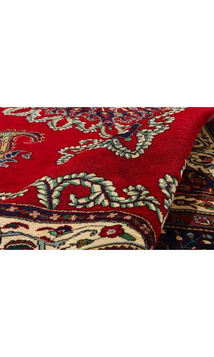 10 x 13 Vintage Red Persian Tabriz Rug 76485