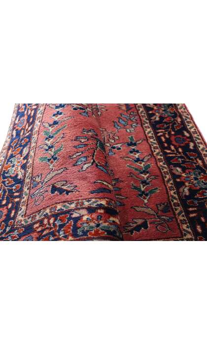3 x 10 Vintage Indian Sarouk Rug 79274
