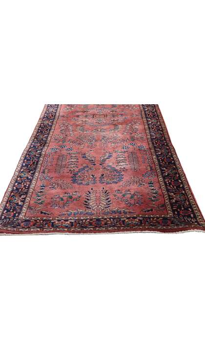 3 x 10 Vintage Indian Sarouk Rug 79274