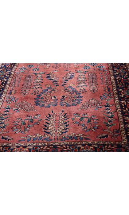 3 x 10 Vintage Indian Sarouk Rug 79274