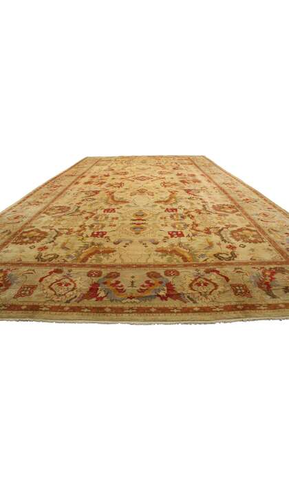 15 x 28 Vintage Portuguese Cuenca Carpet 76751